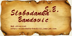 Slobodanka Bandović vizit kartica